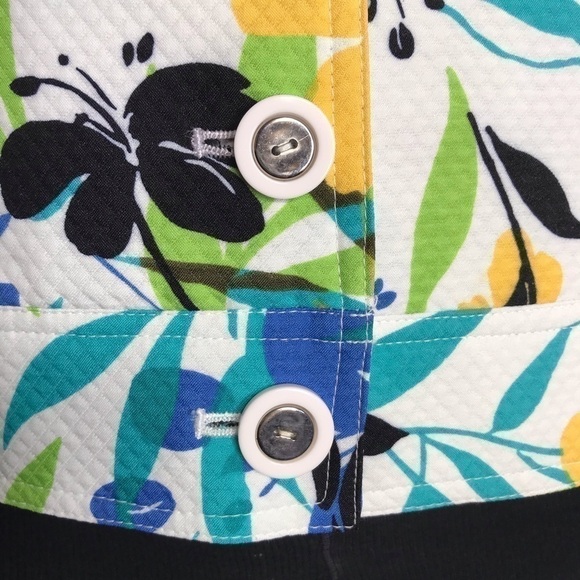 REQUIREMENTS jacket Floral design lightweight Size 10 - Picture 9 of 12